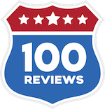 100 Reviews logo